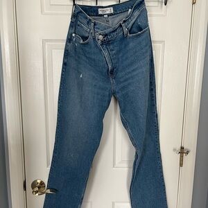 Abercrombie & Fitch Curve Love Straight Leg Jeans
